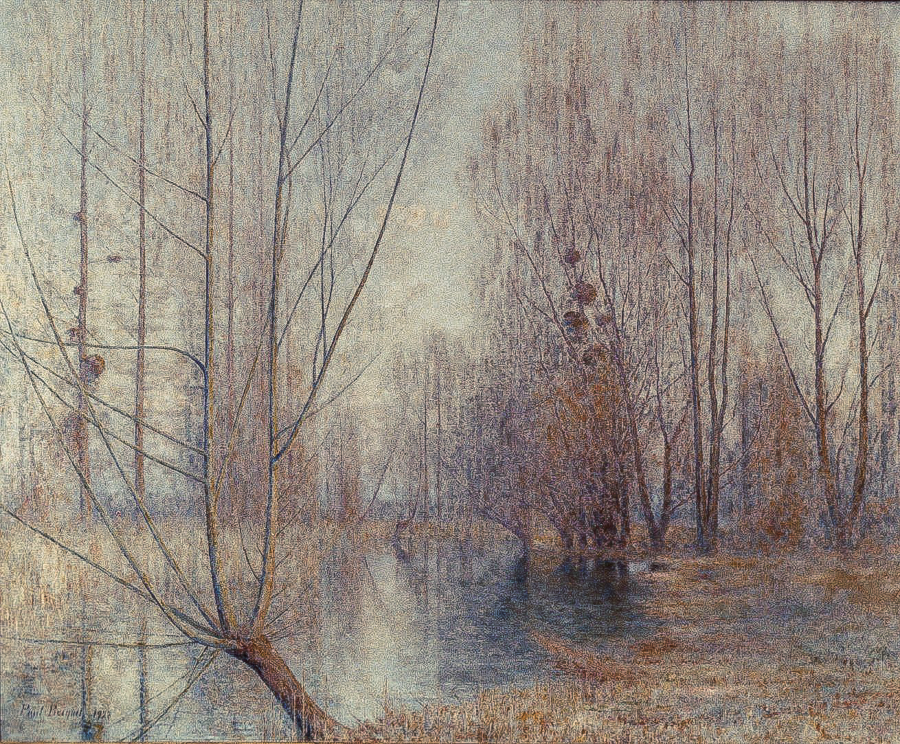 La Vesle à Jonchery, 1928 (Huile sur toile, 189,5 x 154,5 cm)