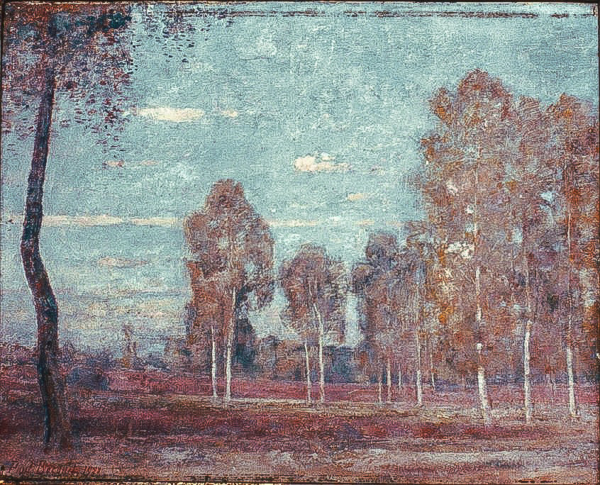 Les bouleaux en forêt de Fontainebleau, 1920