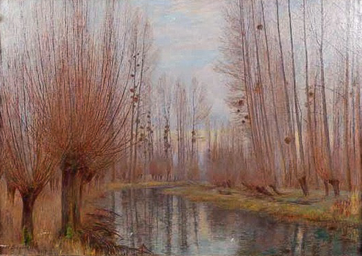 Bord de Vesle en hiver Bord de Vesle en hiver, 1907 (Huile sur toile, 81 x 117 cm)