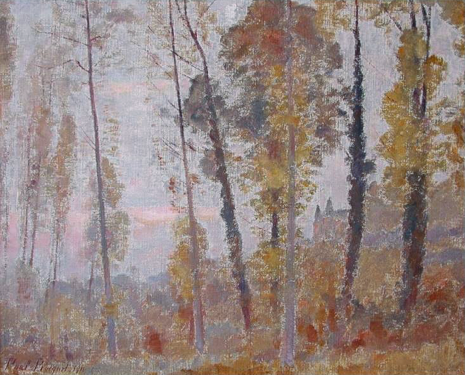 Les Tourelles de Saint-Pierre-Aigle en automne Les Tourelles de Saint-Pierre-Aigle en automne, 1911