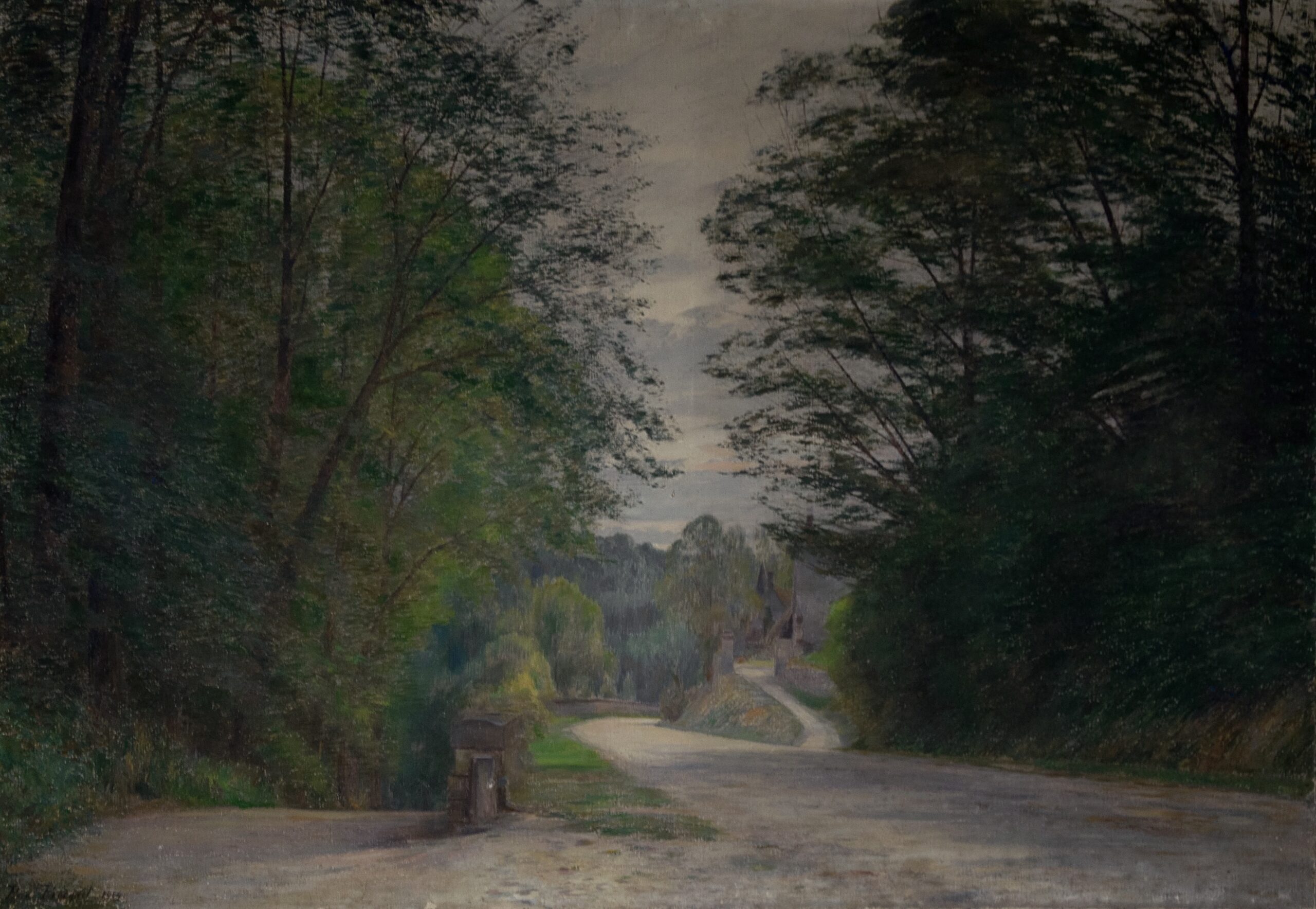 Tournant de route à Saint-Pierre Aigle Tournant de route à Saint-Pierre Aigle, 1914 (Huile sur toile, 81 x 116 cm)