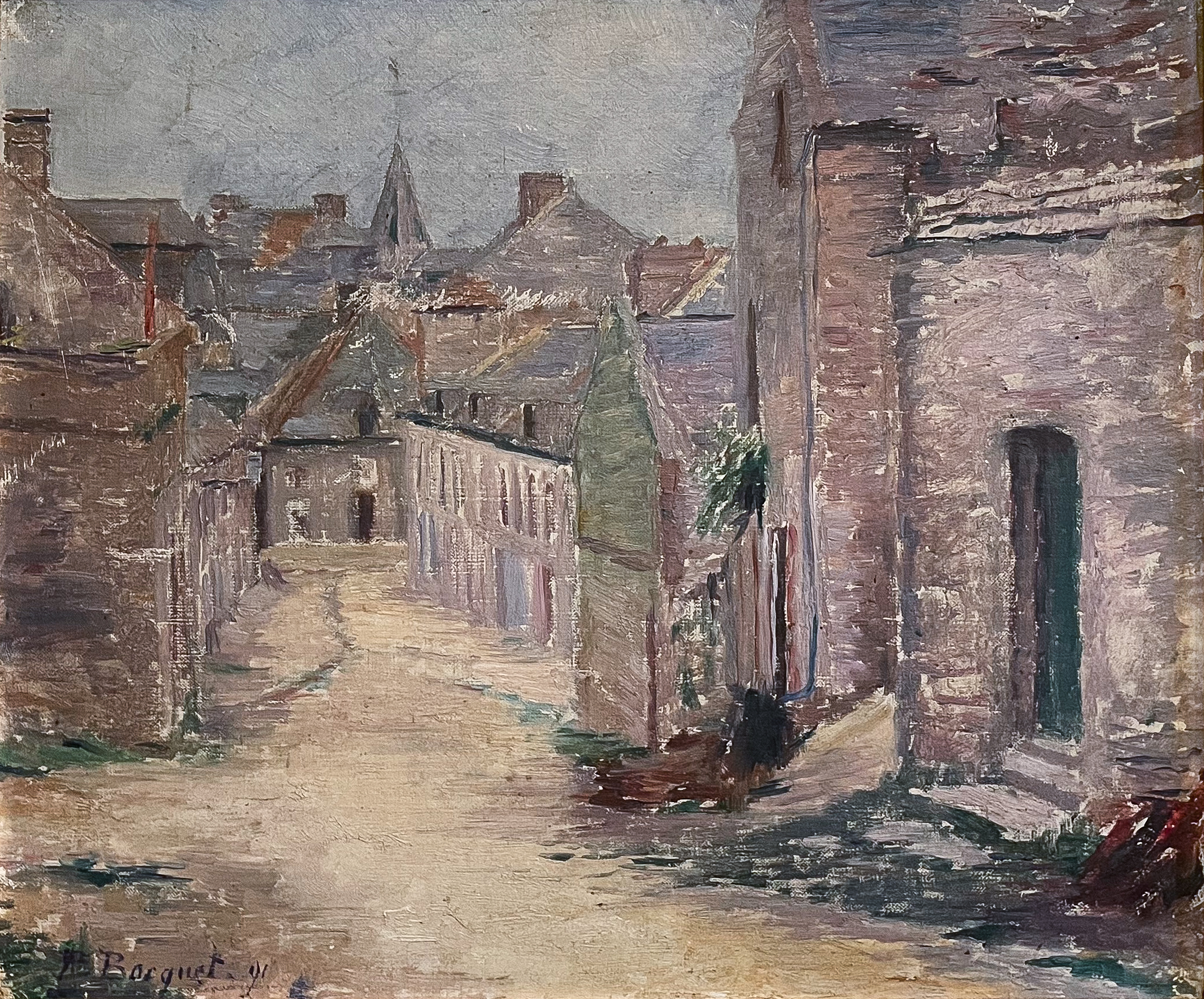 Normandie, 1891 (Huile sur toile, 30 x 25 cm)