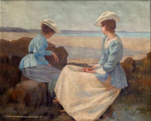 Conversation sur la plage (Huile sur toile, 81 x 100 cm) Conversation sur la plage (Huile sur toile, 81 x 100 cm)