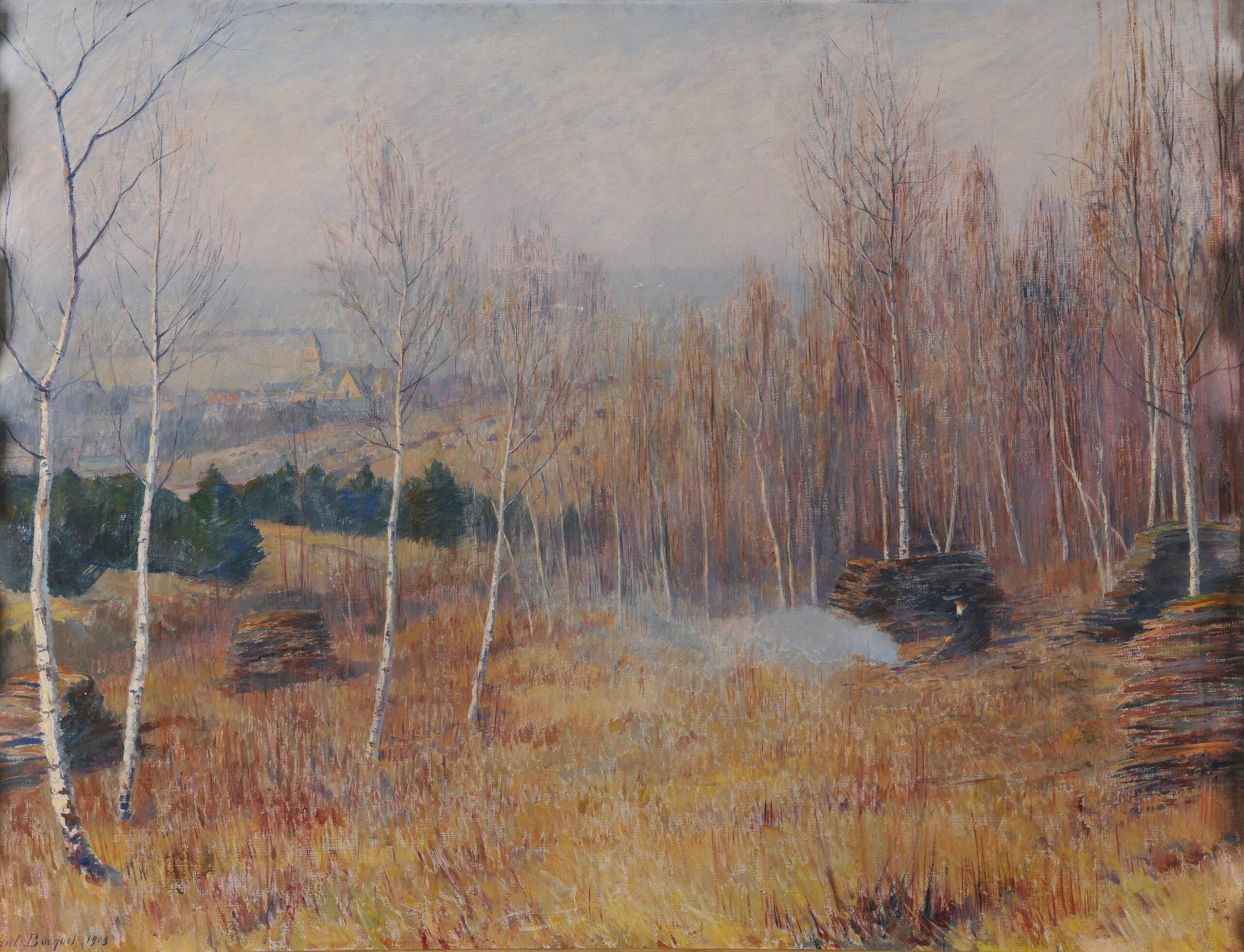 L'Hiver dans la montagne de Reims, 1903 (Huile sur toile, 89 x 116 cm) L'Hiver dans la montagne de Reims, 1903 (Huile sur toile, 89 x 116 cm)