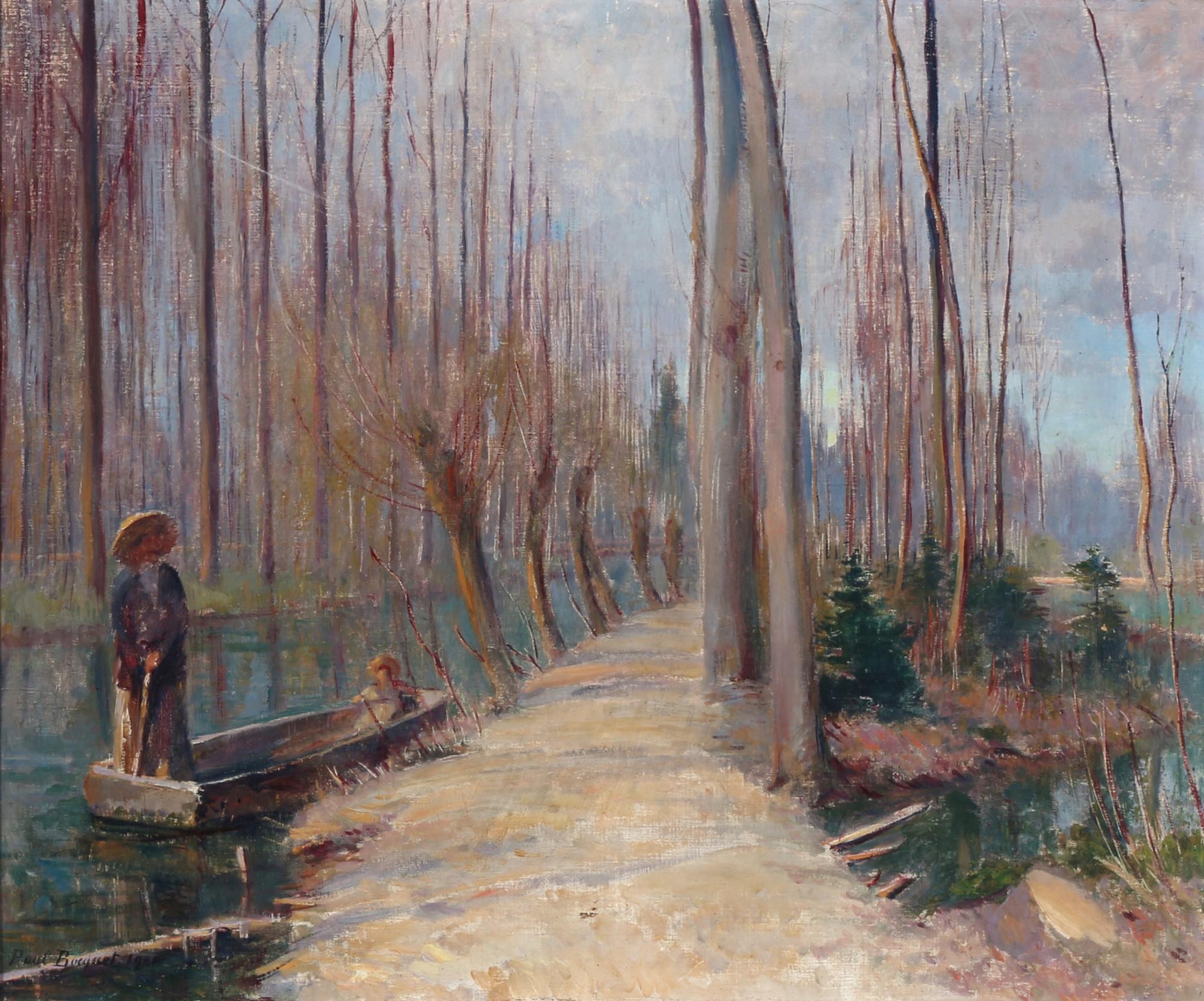 Chemin forestier et bateau sur la rive, 1901 (Huile sur toile, 46 cm x 54,5 cm) Le moulin de Togny-aux-Boeufs en été, 1907 (Huile sur toile, 55 x 33 cm)