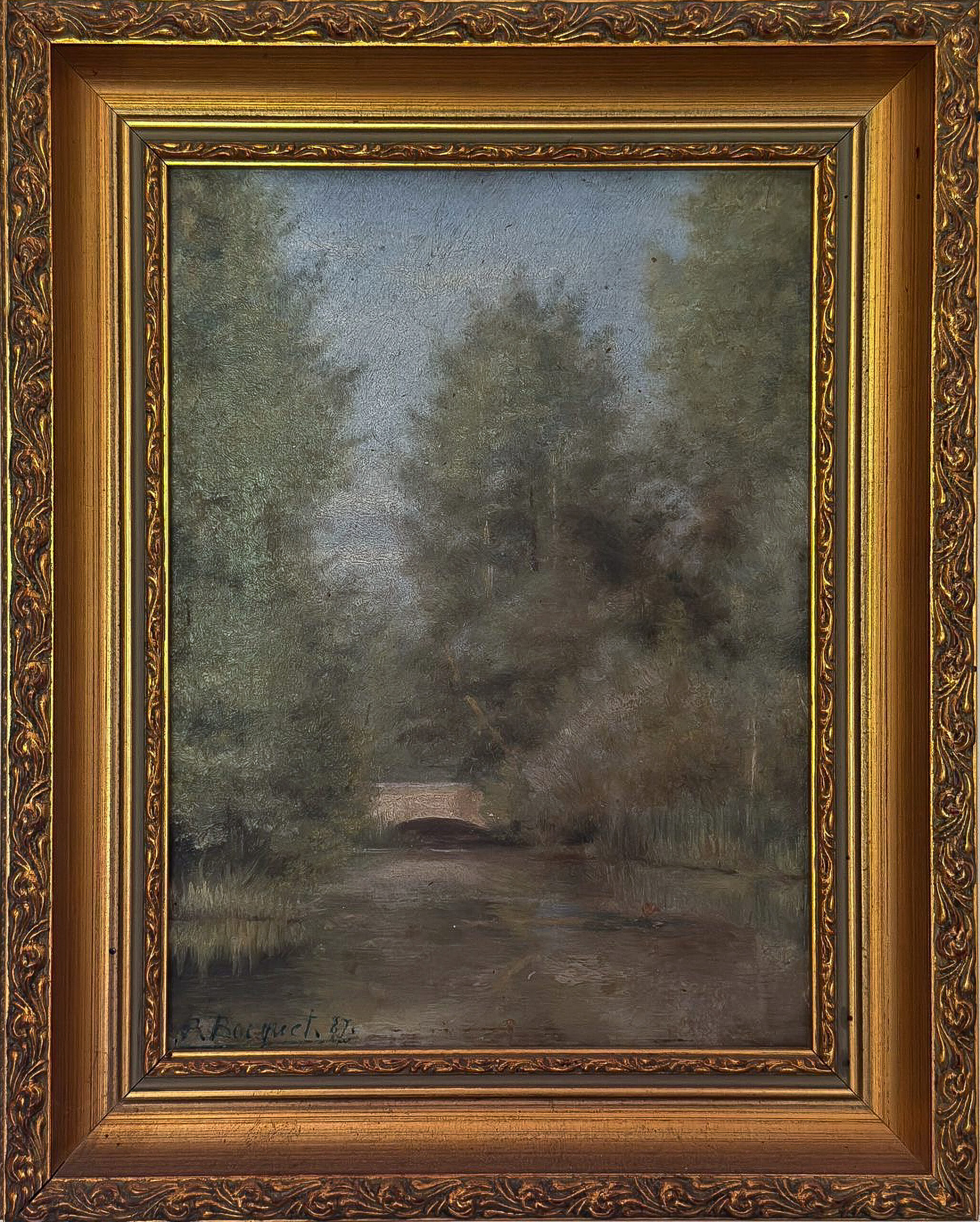 Premier tableau de Paul Bocquet (à 19 ans), 1887 (Huile sur toile) Premier tableau de Paul Bocquet (à 19 ans), 1887 (Huile sur toile)