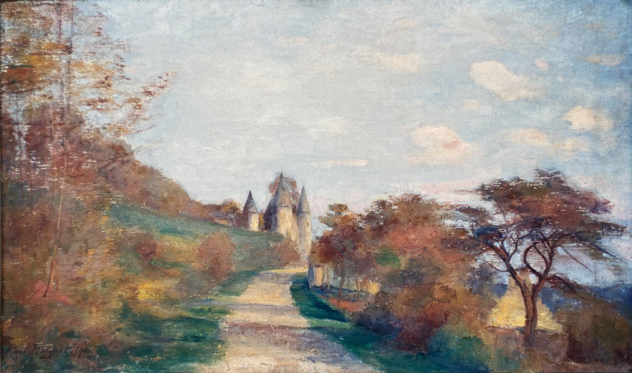 Saint-Pierre Aigle, 1909 Le Château de Saint-Pierre Aigle, 1911 (Huile sur toile)