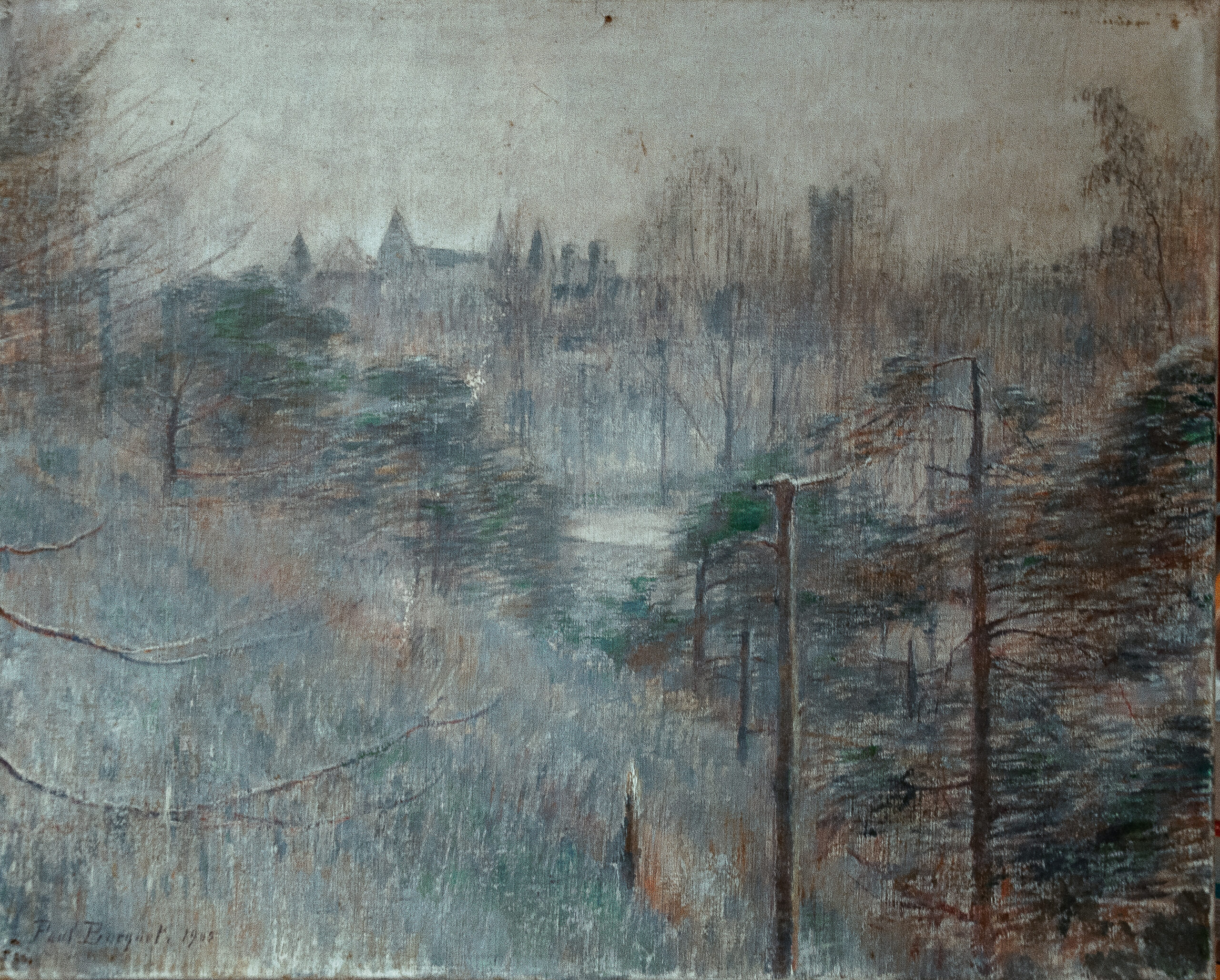 Soissonais_Saint-Pierre-Aigle_Les Tourelles de Saint-Pierre Aigle, 1905 (Huile sur toile) Le chemin de la croix aux buttes à Cœuvres, 1913 (Huile sur toile)