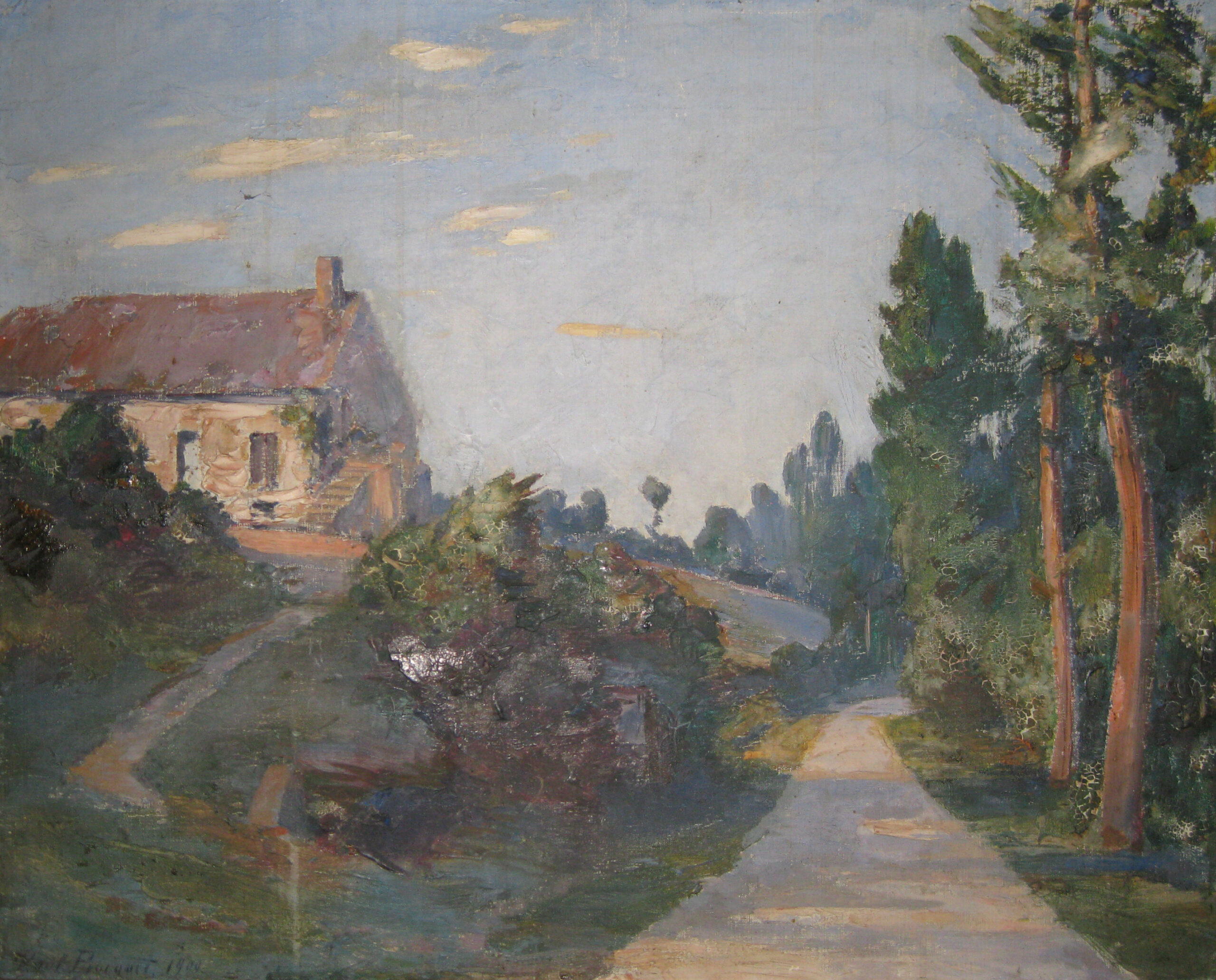 Arrivée à Cœuvres, 1900 Arrivée à Cœuvres, 1900 (Huile sur toile)