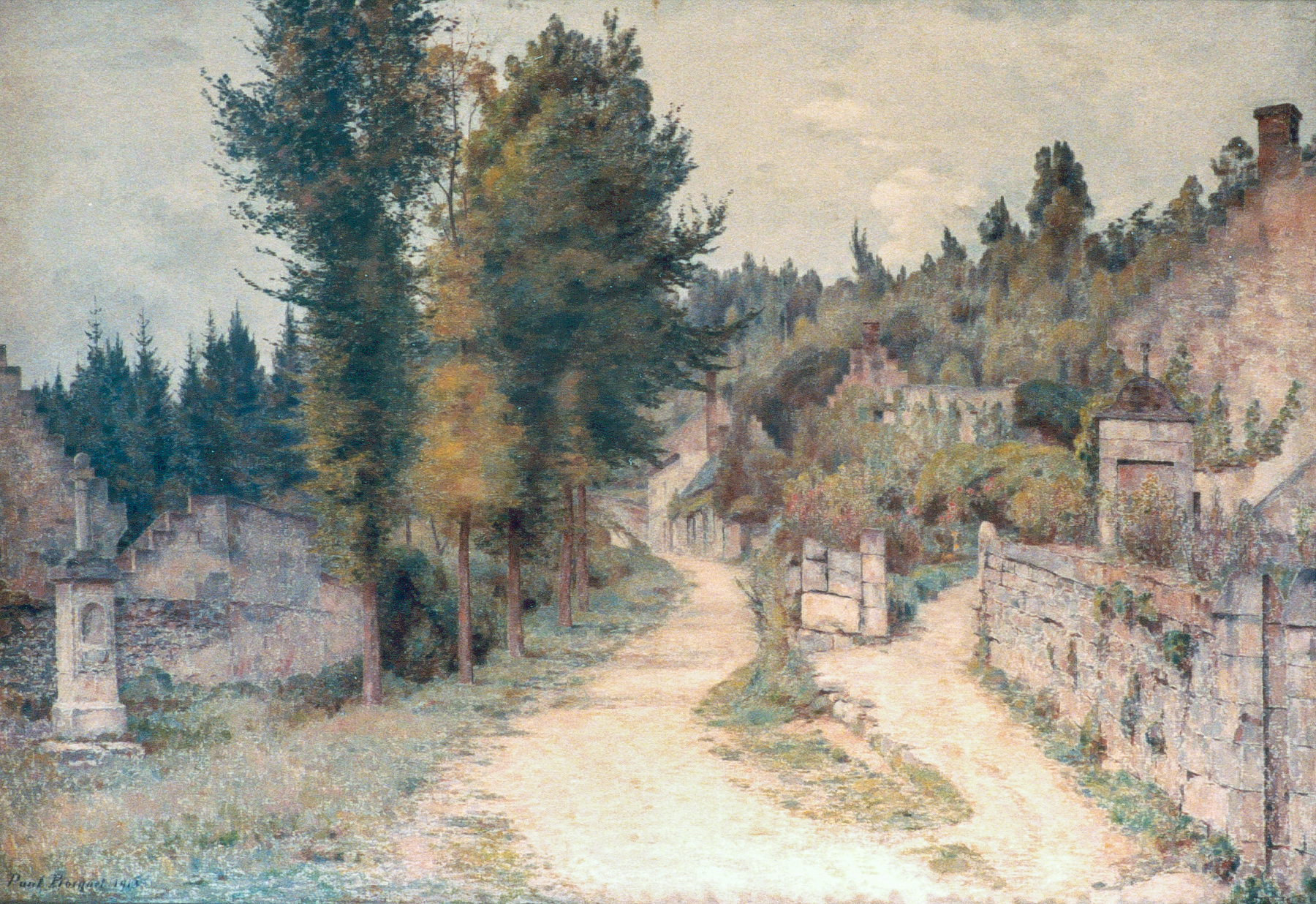 Le chemin de la croix aux buttes à Cœuvres, 1913 (Huile sur toile) Le chemin de la croix aux buttes à Cœuvres, 1913 (Huile sur toile)