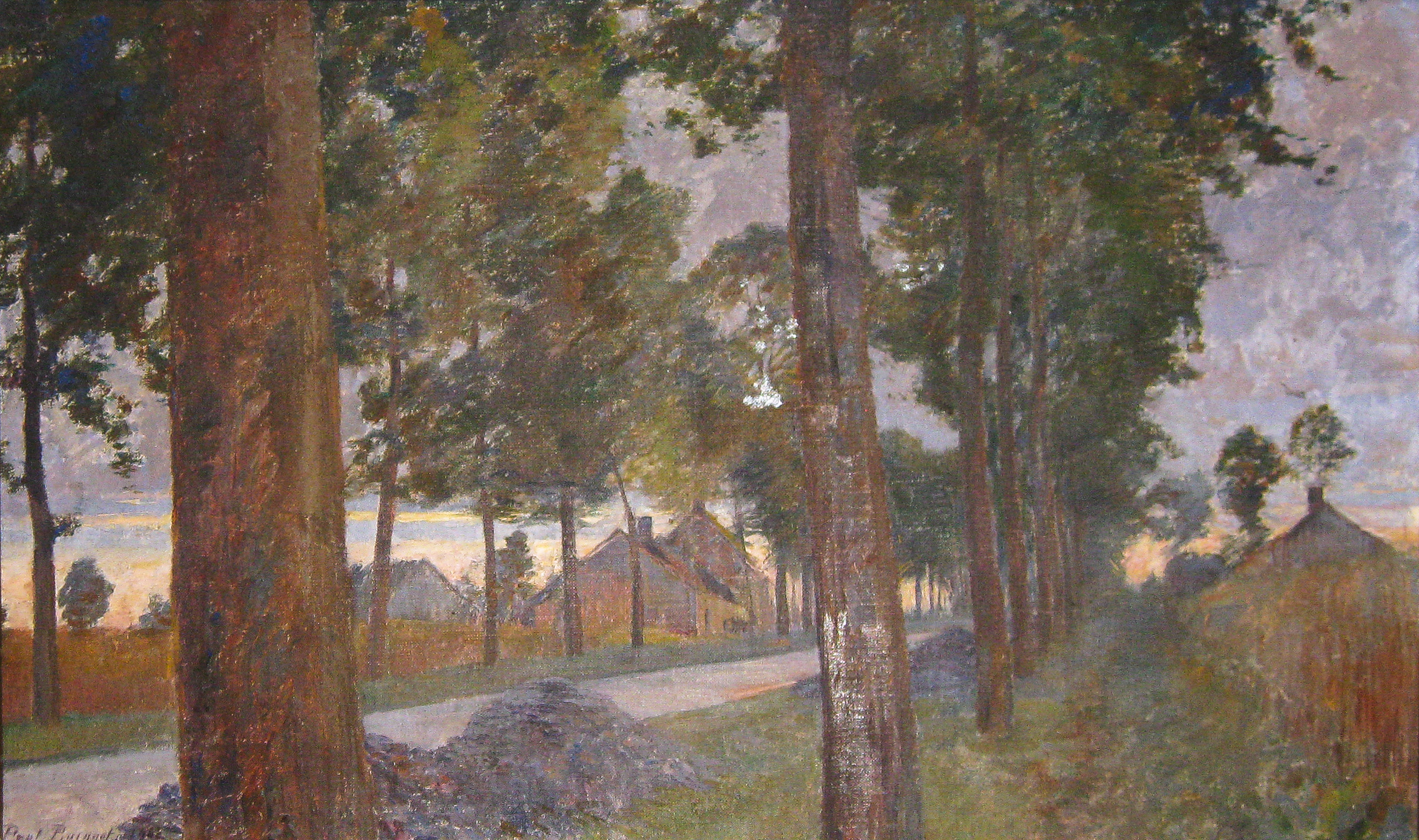 Route de Soucy dans le Soissonnais, 1902 Route de Soucy dans le Soissonnais, 1902 (Huile sur toile)