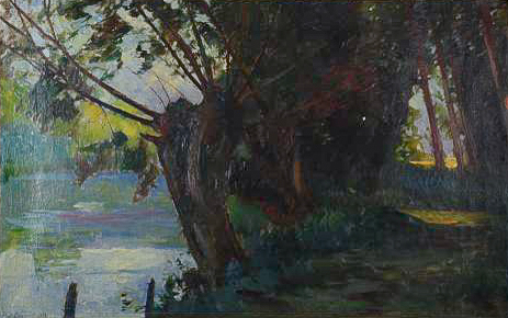 La Vesle à Jonchery, 1901 La Vesle à Jonchery, 1901 (Huile sur toile, 56 x 86 cm)