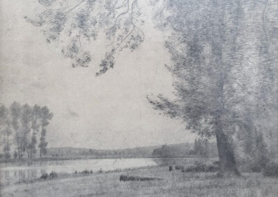 Bords de Marne, 1915 (Croquis au crayon)