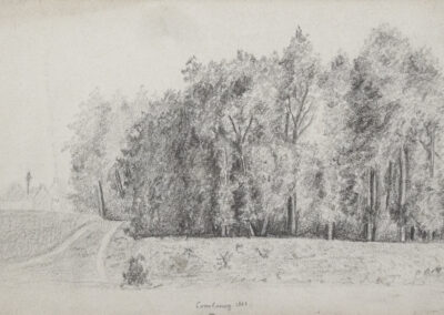 Courlancy, 1883 (Croquis au crayon)