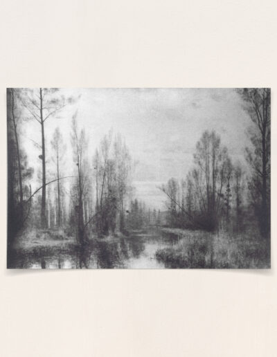 Bords de Vesle, 1912 (Croquis crayon)_