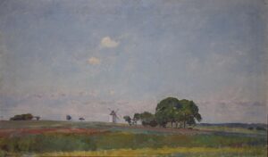 Le moulin de Togny-aux-Boeufs en été, 1907 (Huile sur toile, 55 x 33 cm)