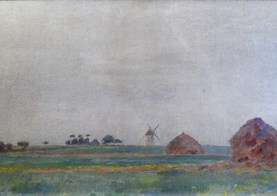 Le moulin et les meules de Togny-aux-Boeufs, 1907 (Huile sur toile, 33,5 x 55 cm)