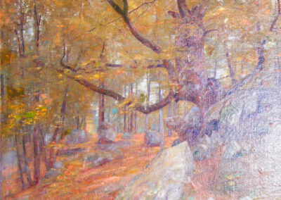 Les rochers de Fontainebleau, 1917 (Huile sur toile)