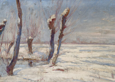 Paysage en hiver, 1897 (Huile sur toile)