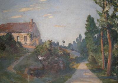 Arrivée à Cœuvres, 1900 (Huile sur toile)