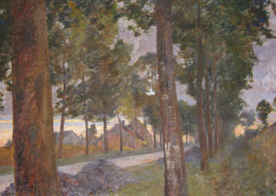 Route de Soucy dans le Soissonnais, 1902 (Huile sur toile)