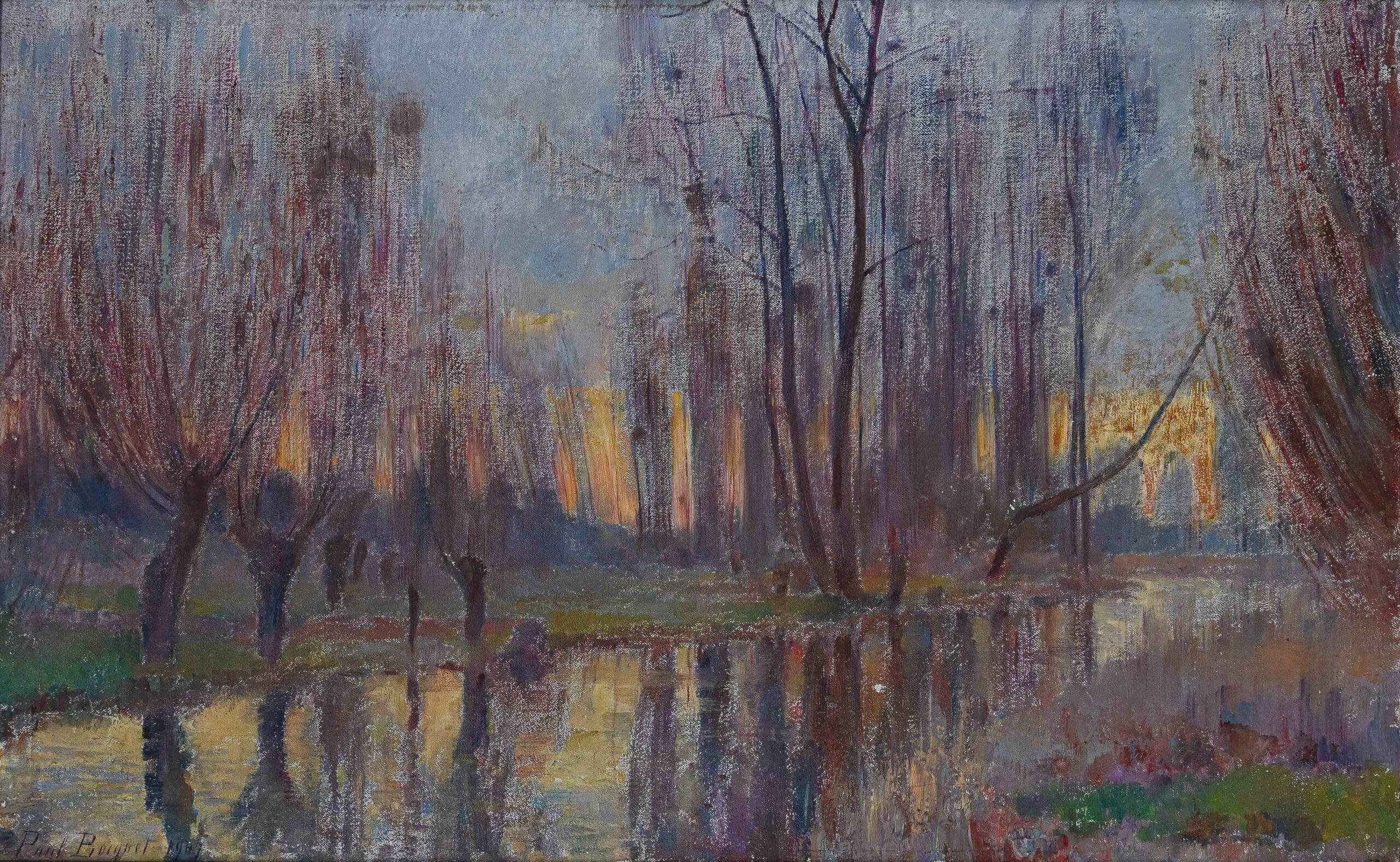 La Vesle en autome, 1907 (Huile sur toile) La Vesle en autome, 1907 (Huile sur toile)