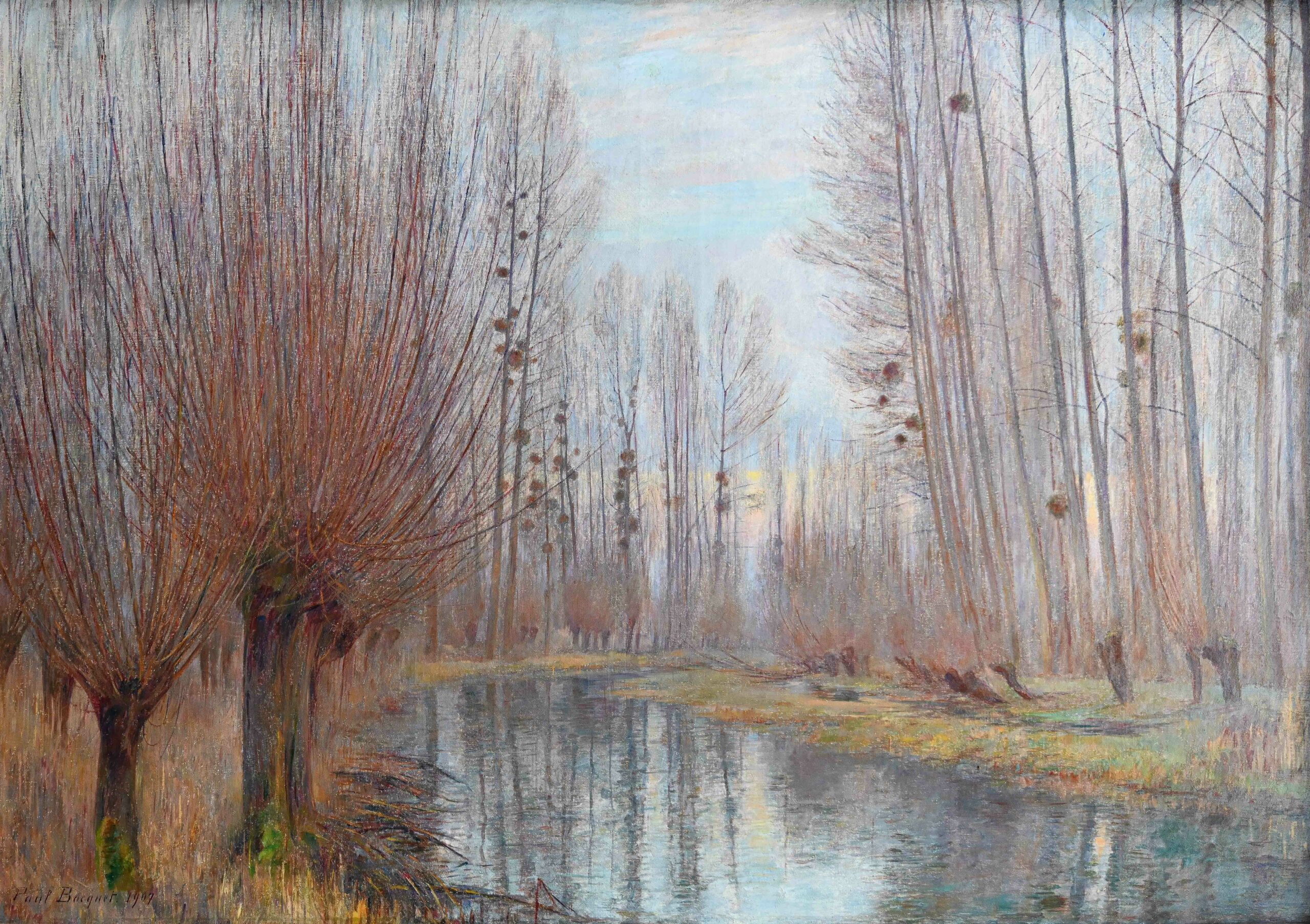 La Vesle en autome, 1907 (Huile sur toile) La Vesle en autome, 1907 (Huile sur toile)
