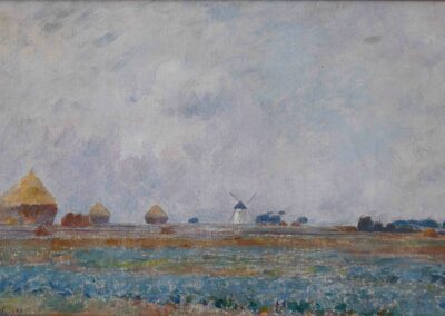 Le moulin et les meules de Togny-aux-Boeufs, 1907 (Huile sur toile)