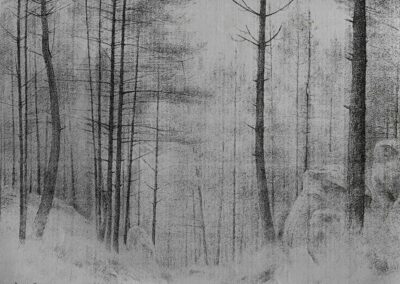 Fontainebleau, 1919 (Croquis au crayon)