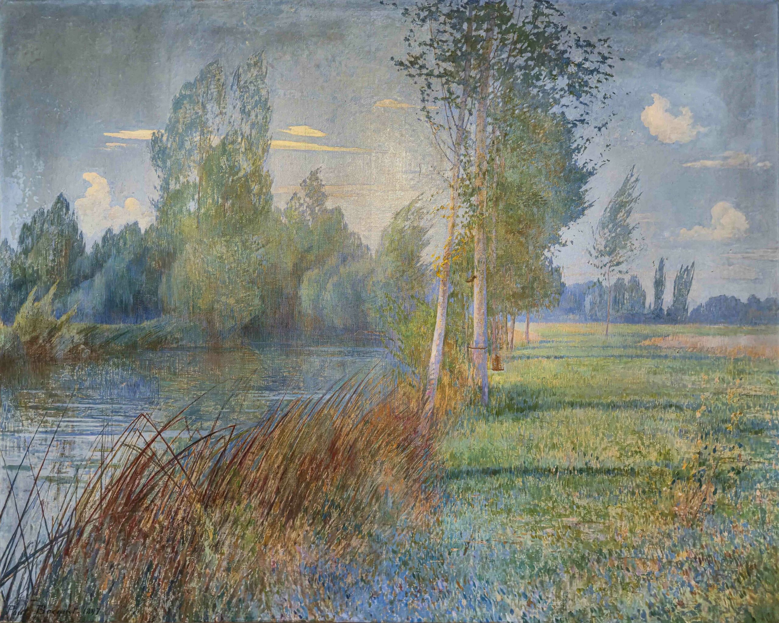 Bords de Vesle, 1897 (Huile sur toile) Bords de Vesle, 1897 (Huile sur toile)