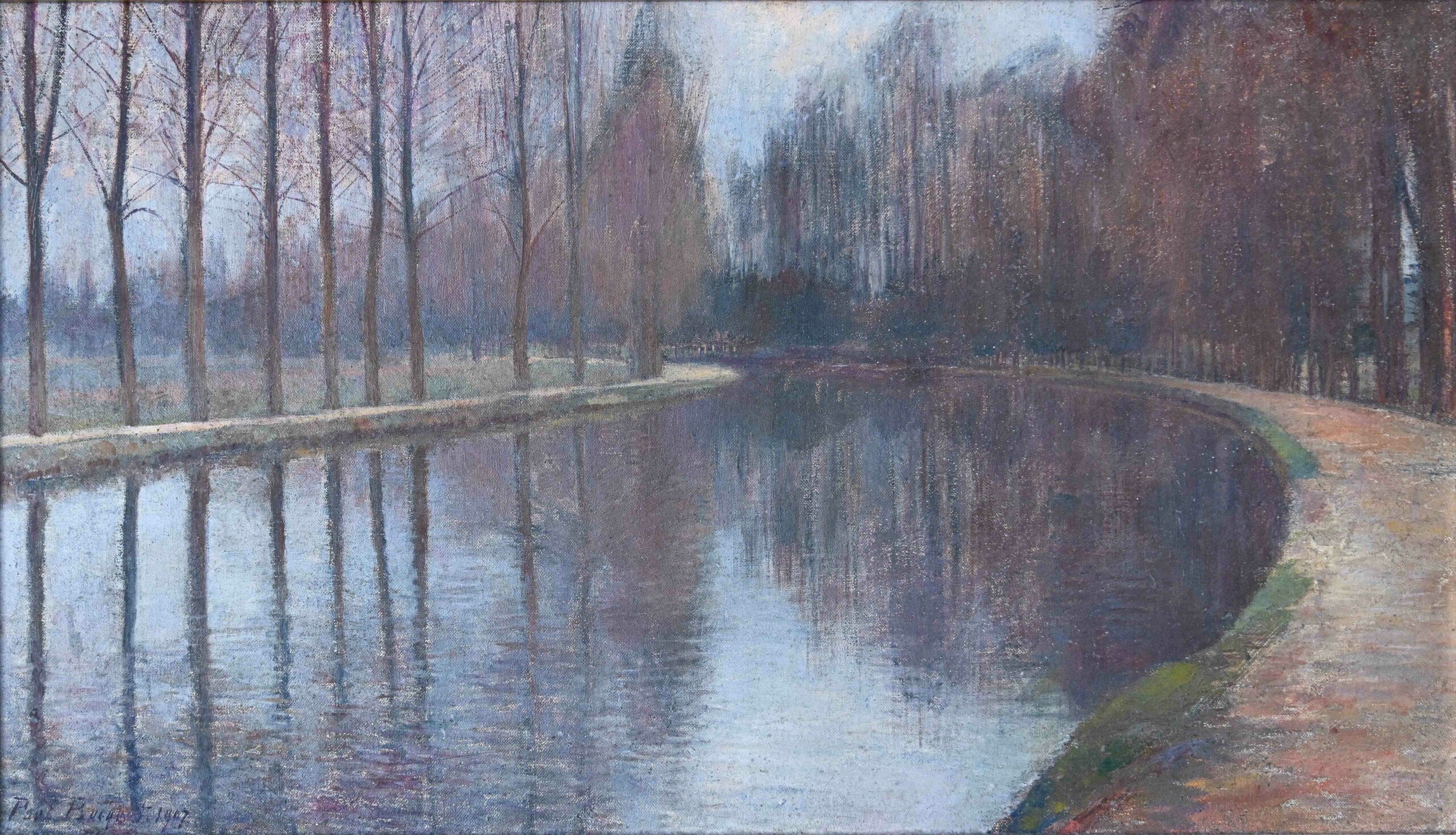 Canal de Reims, 1907 (Huile sur toile) Canal de Reims, 1907 (Huile sur toile)