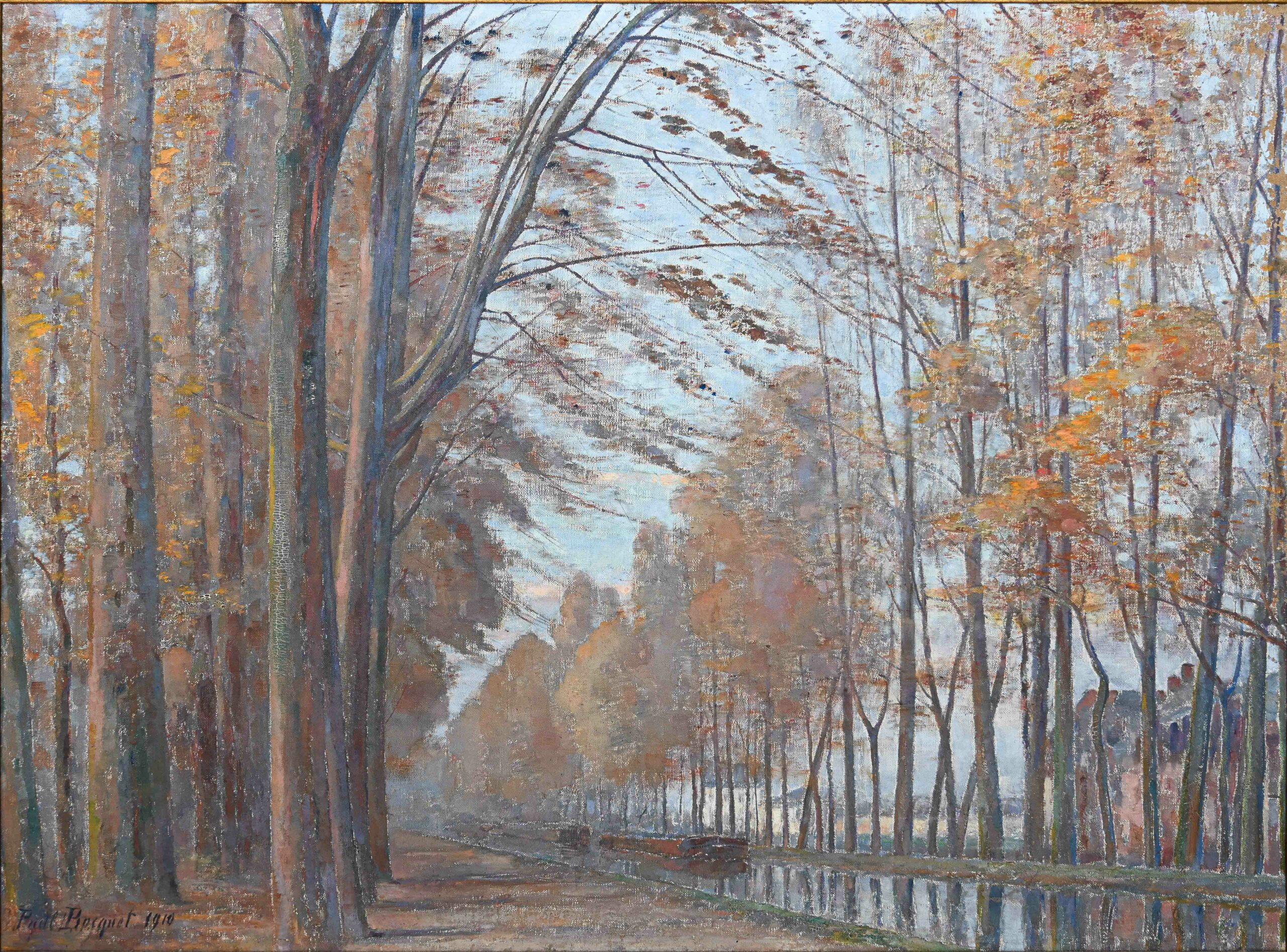 Canal de Reims, 1910 (Huile sur toile) Vue de Reims du coté du bois d'amour, 1929 (Huile sur toile)