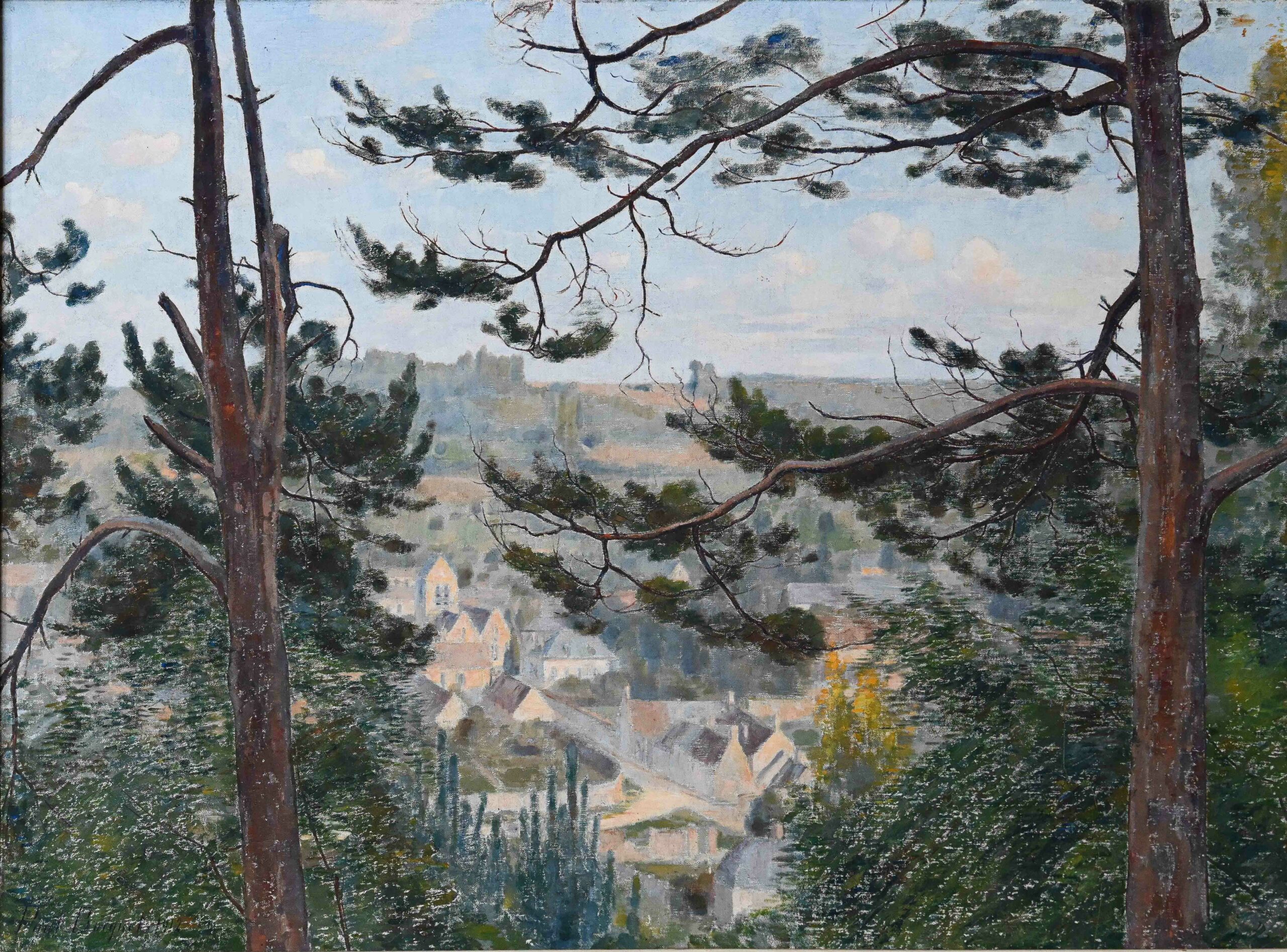 Coeuvres à travers les sapins, 1912 (Huile sur toile) Coeuvres à travers les sapins, 1912 (Huile sur toile)