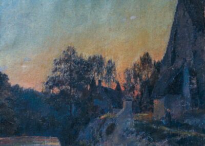 Coucher de soleil (Saint-Pierre-Aigle), 1903 (Huile sur toile)