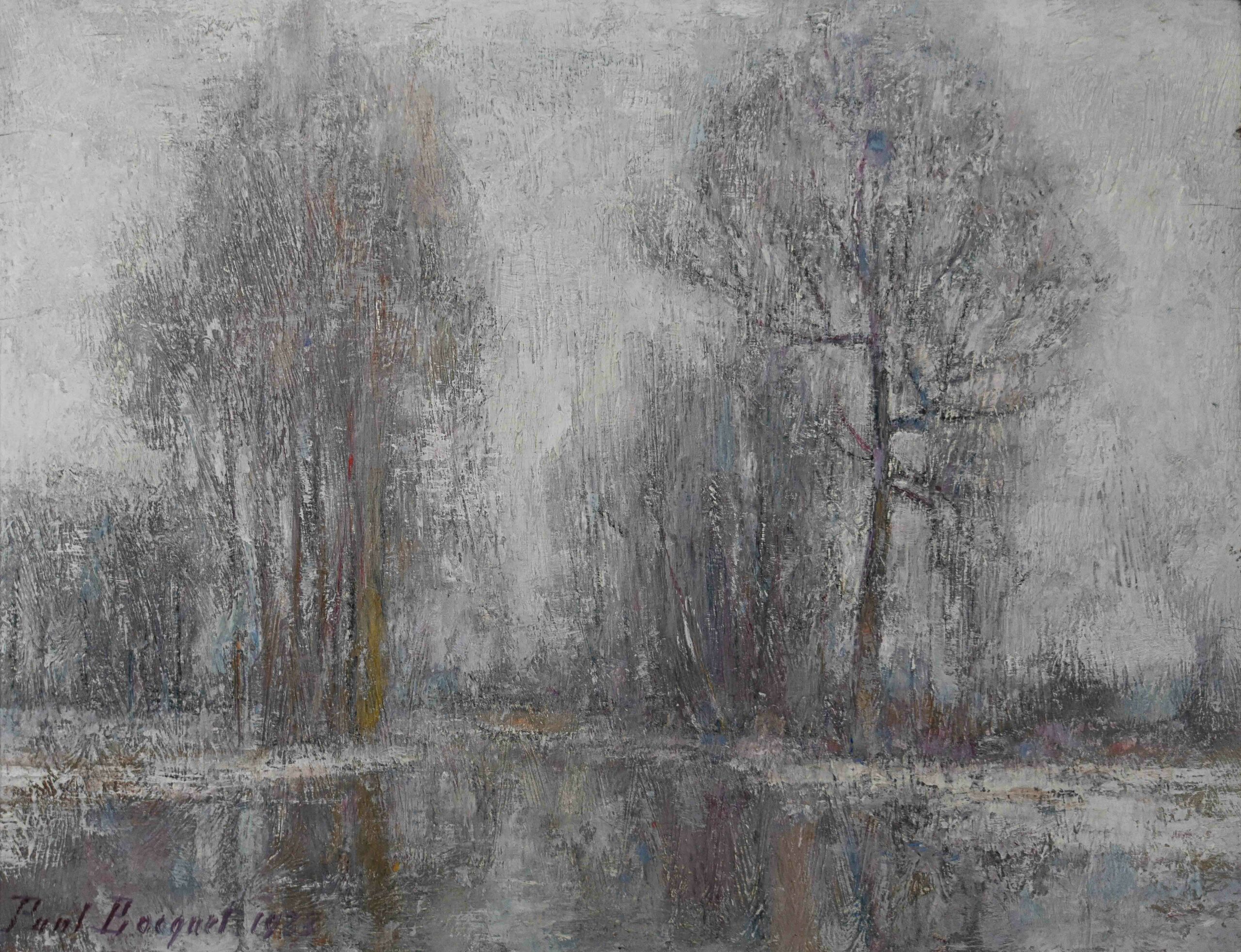 La Vesle en hiver, 1923 (Huile sur toile) La Vesle en hiver, 1923 (Huile sur toile)