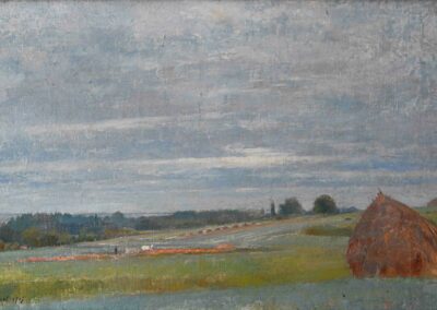 Les meules de Togny, 1907 (Huile sur toile)