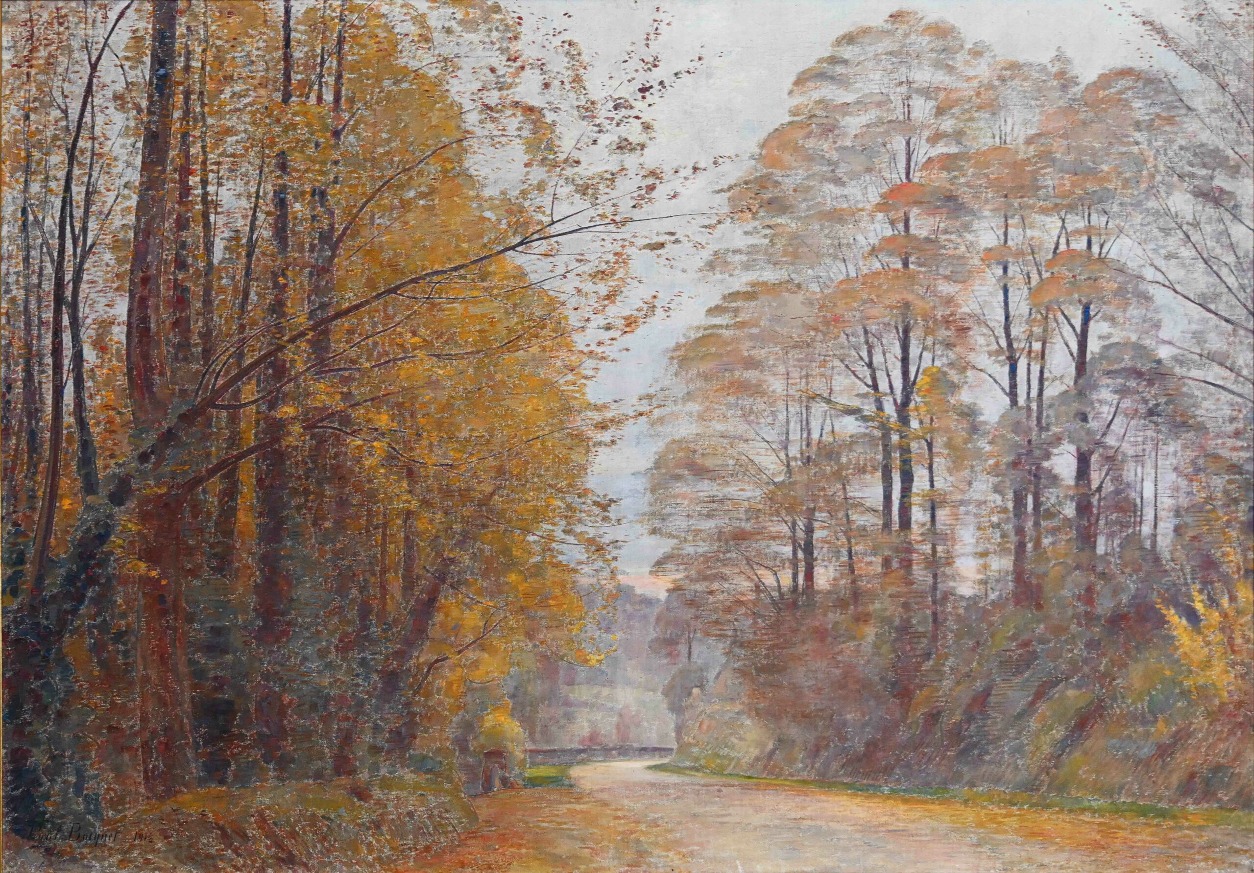 Tournant de route à Saint-Pierre-Aigle en automne, 1912 (Huile sur toile) Tournant de route à Saint-Pierre-Aigle en automne, 1912 (Huile sur toile)