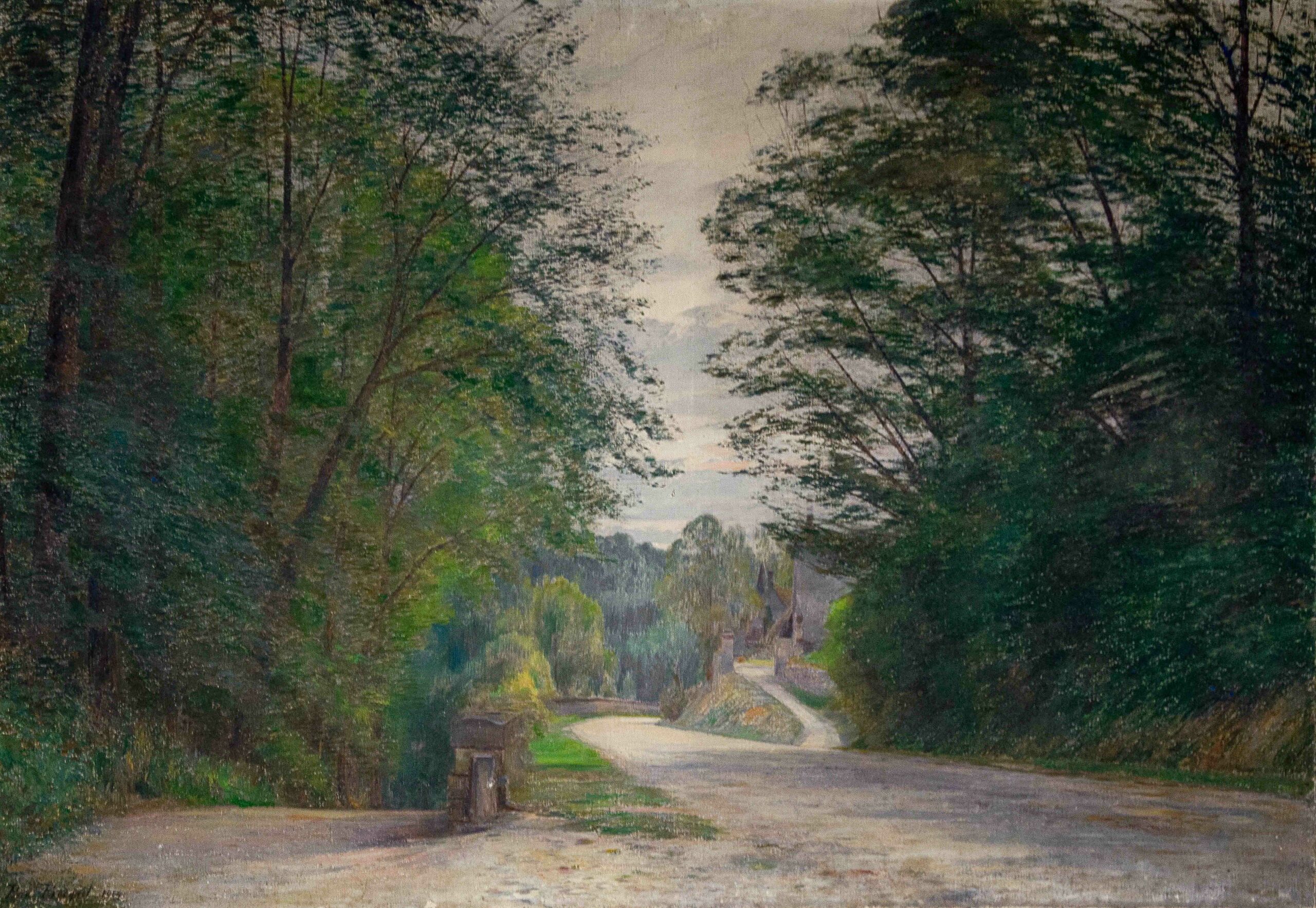 Tournant de route à Saint-Pierre Aigle, 1914 (Huile sur toile, 81 x 116 cm) Tournant de route à Saint-Pierre Aigle, 1914 (Huile sur toile, 81 x 116 cm)
