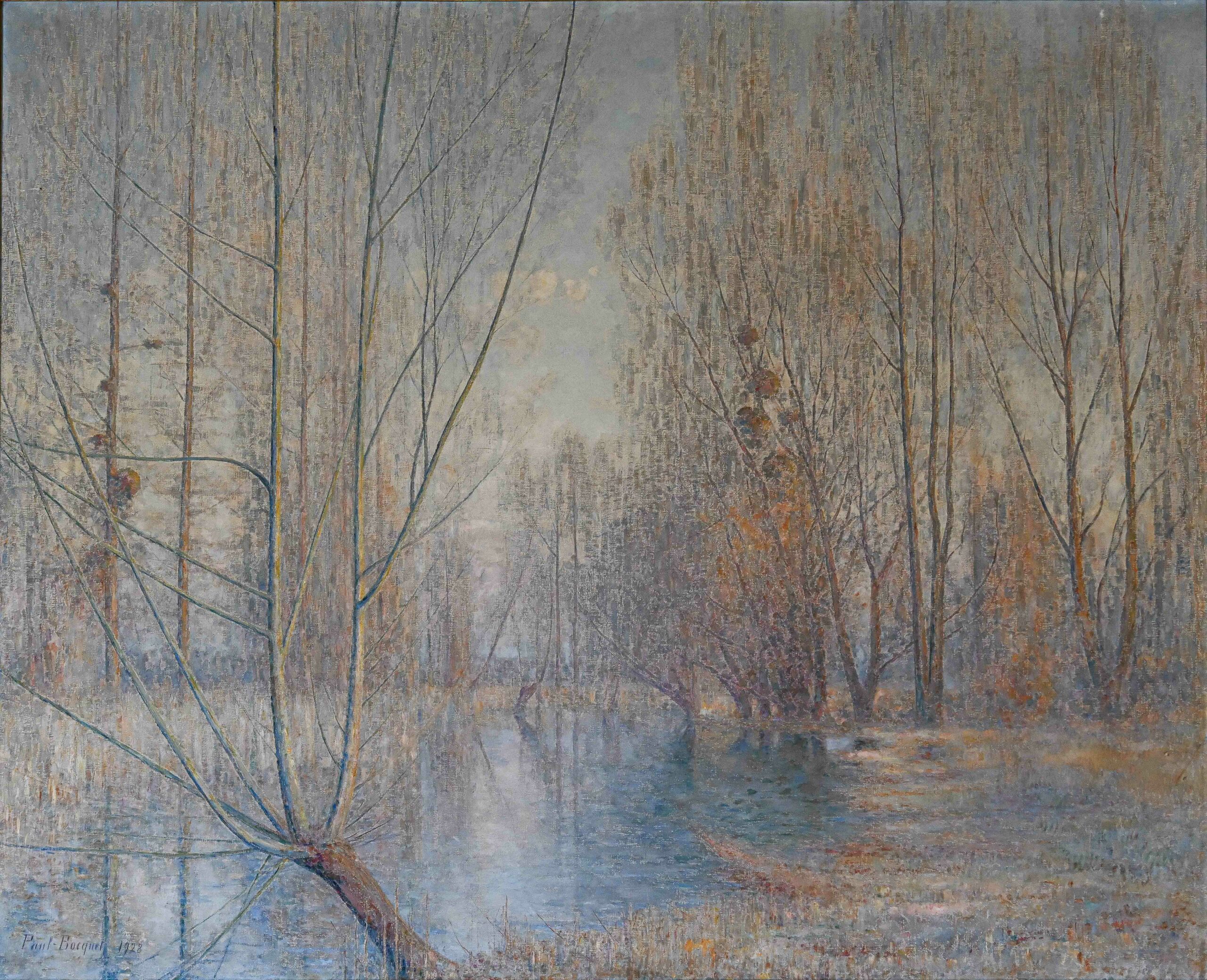 La Vesle à Jonchery, 1928 (Huile sur toile, 189,5 x 154,5 cm)